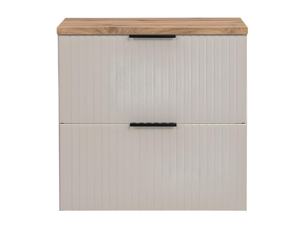 60cm vanity unit with Zensova Cashmere and Wood countertop PCOG36413