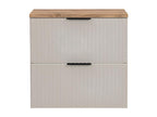 60cm vanity unit with Zensova Cashmere and Wood countertop PCOG36413