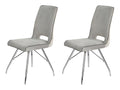 2 grey velvet chairs - Zensova QZDZ32852
