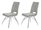 2 grey velvet chairs - Zensova QZDZ32852
