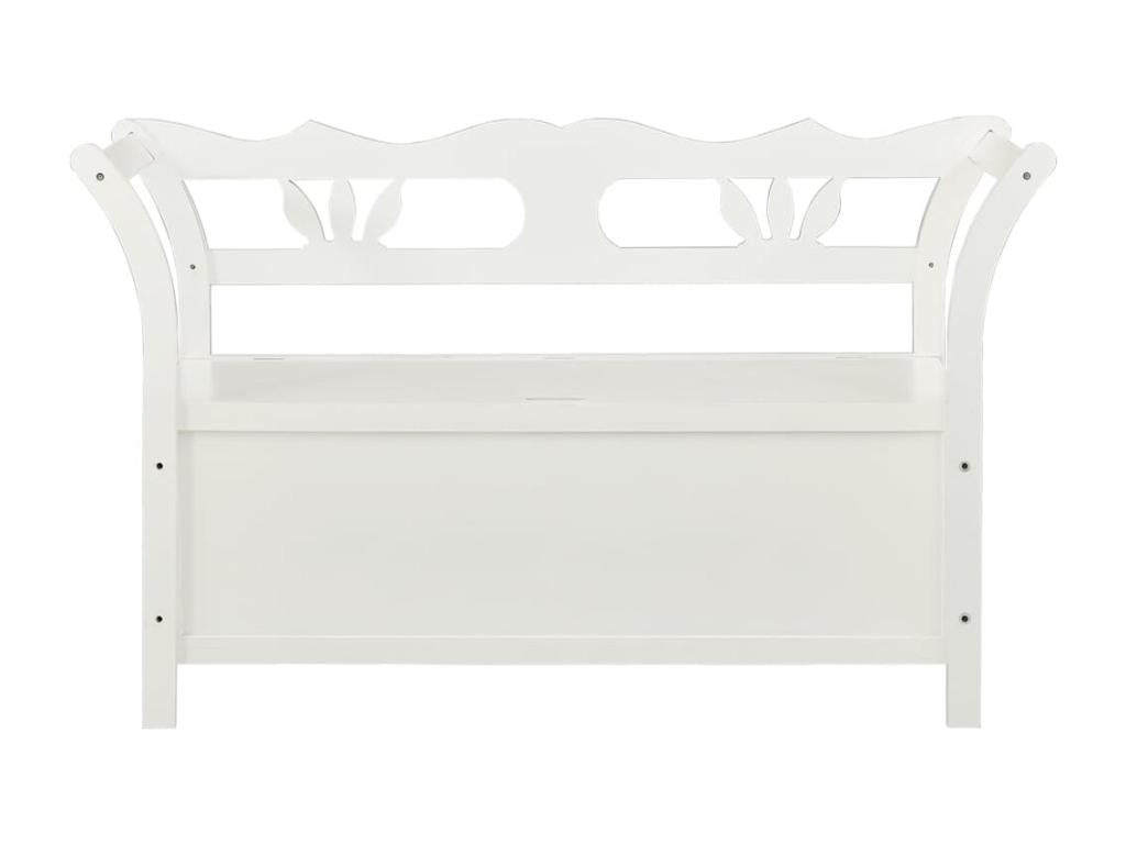 White Bench 107x45x75.5 cm Solid Fir Wood TMQB74771