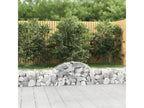 Arched gabion baskets, 30 pieces, 200x30x40/60 cm, galvanized iron, YMAW99013