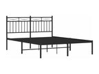 Metal bed frame with black headboard 140x190 SUEY38733