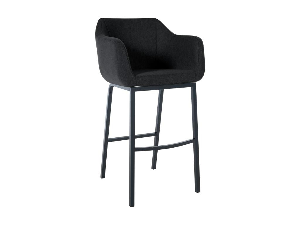 Bar stool - Felt / Metal - Anthracite - Zensova YTFI56566