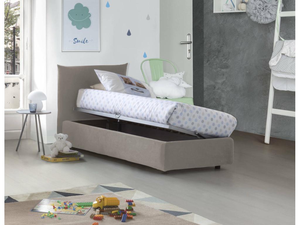 Zensova Single Bed Storage bed with Zensova upholstery Made in Italy Side opening with 80x190 cm mattress included Zensova WWQX47351