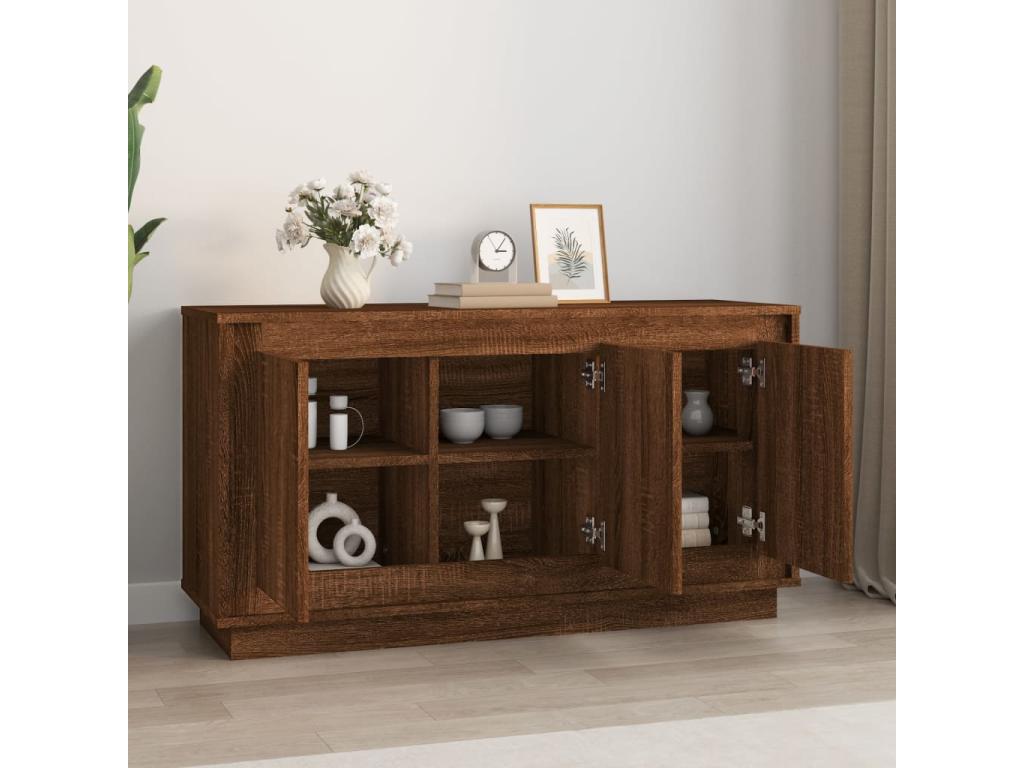 Brown oak sideboard 102x35x55 cm Zensovaingénierie BVAD74552
