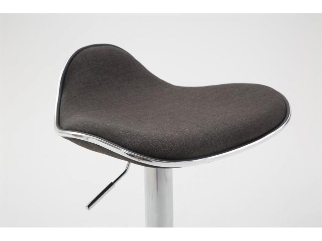 Bar stool - Zensova / Chrome metal - Dark grey - Shanghai AUKZ74624