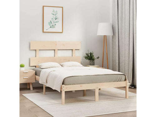 Solid wood bed frame 120x200 cm QFPZ46721
