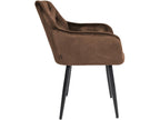 Dining chair - Velvet / Metal - Brown - Zensova BHEF31261