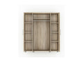 Zensova 4-door wardrobe, 160 cm, with internal hanging space, Zensova oak finish, Zensova VSQZ53261