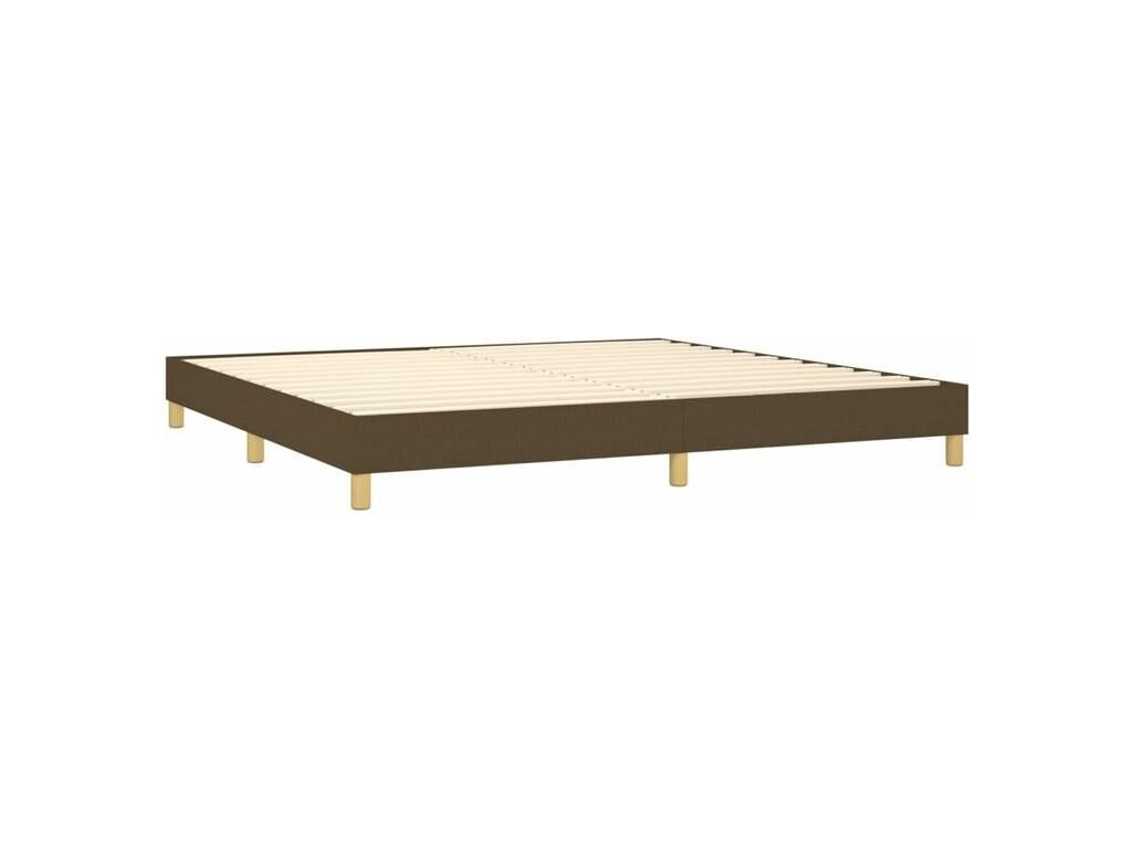 Lysvia bed base with dark brown mattress 200x200 CYRO61429
