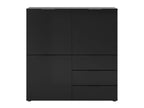 Lysvia Chest of Drawers with 3 Doors and 3 Drawers, Black TRCR03870