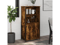 Smoked oak tall sideboard 62x36x121.5 cm engineered wood LFIR93683