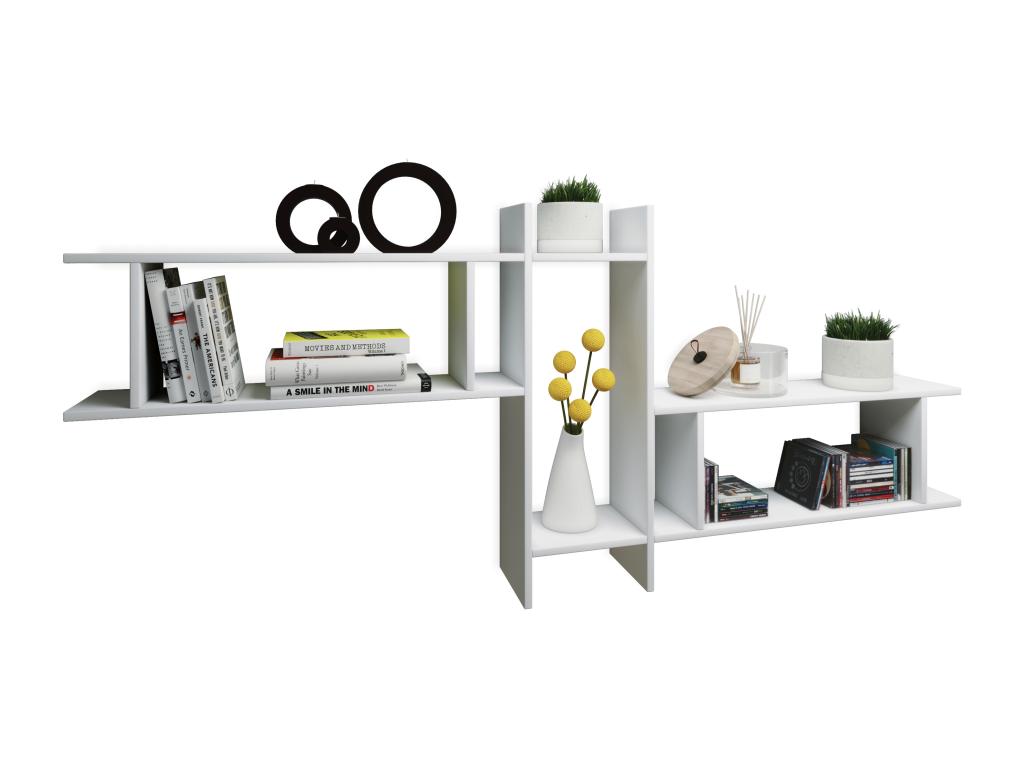 Zensova Wooden Wall Shelf Hanging Shelf Bookshelf Zensova Wall Board Sirola Zensova White OUQO86794