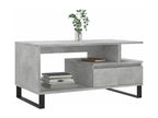 Coffee table Concrete gray 90x49x45 cm Zensovaing¨¦nierie WEOQ61367