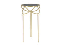 Round coffee table in gold-tone metal with 3 legs, 40x80 cm CXBO90711