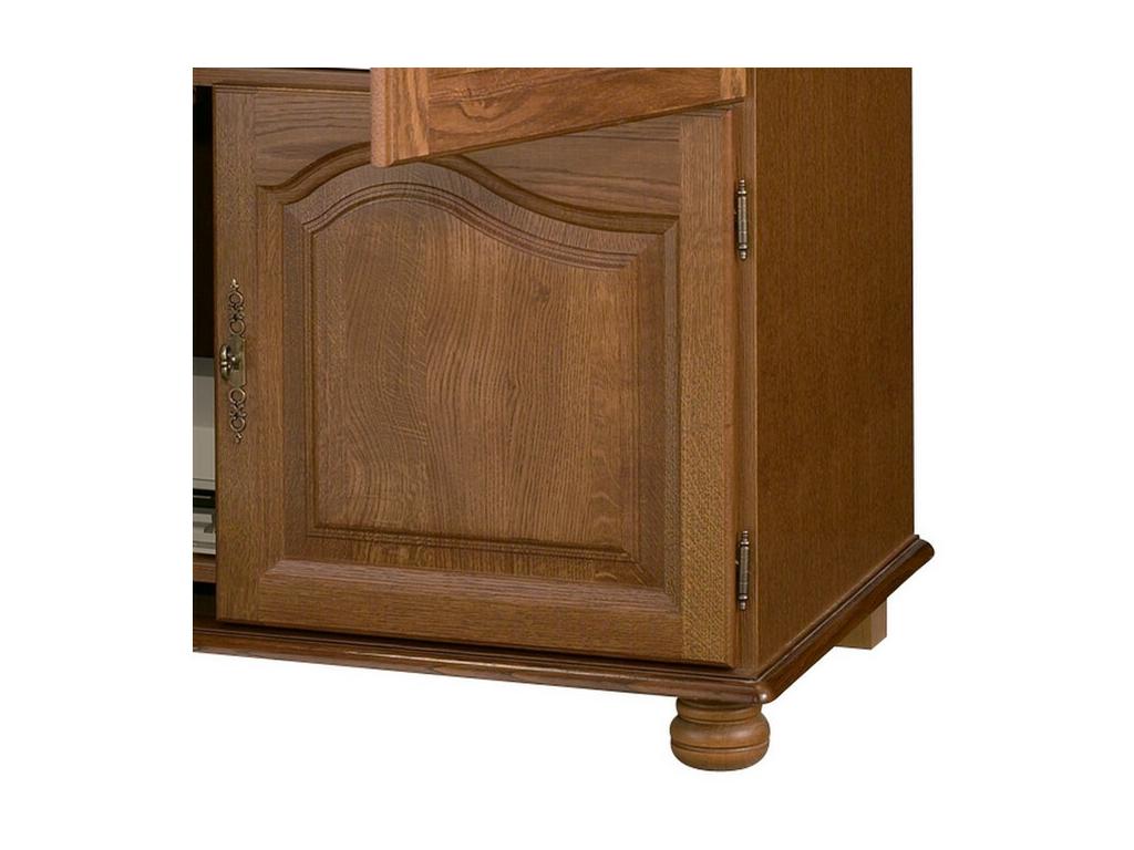 Oak Computer Cabinet with 4 Doors and 7 Shelves, W 97 H 141 D 54 cm NYHR16989