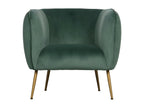 Elariva - Green velvet lounge chair LHVE76369