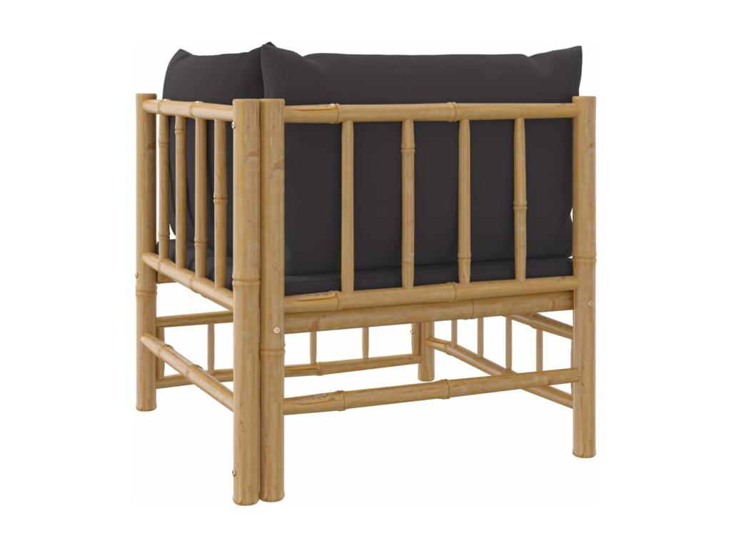 Zensova YXLM24042 Garden Corner Sofa with Dark Grey Cushions