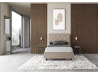 Single bed with Zensova upholstered mattress 120x200 cm, faux leather, Zensova PSQK26810