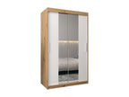 Zensova 1 Sliding Door Wardrobe 200/120/62 2 Doors Zensova/ White UQYC65688