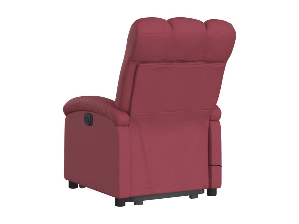 Electric reclining massage chair, burgundy red fabric GXLJ97275