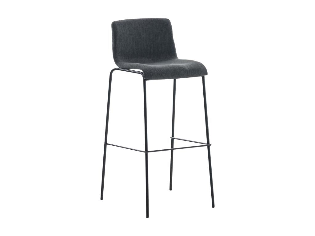 Bar stool x1 grey metal 43x48x100 cm 10 0004955 CHZU99706