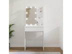 Dressing table with white LED lighting, 60x40x140 cm, TLVB26613