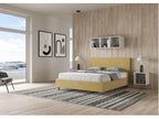 Lumenao Modern Microfiber Adult Bed - Dark Grey - 200x200 - Optional Slatted Base ZBCP97342