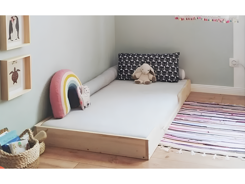 Floor bed with frame QVSC58396
