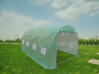 Replacement cover for 12m² tunnel greenhouse - L300 x W400 x H200 cm - Green - Elariva WRQL69206