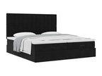 Bed frame with black velvet mattress 180x200cm AHZP82190