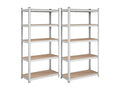 Set of two 5-tier shelves with adjustable shelves - H180 cm XIVC20808