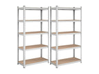 Set of two 5-tier shelves with adjustable shelves - H180 cm XIVC20808