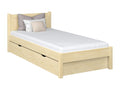 Single wooden bed - with drawer N02 Light Pine 120x180 CZIZ54081