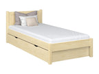 Single wooden bed - with drawer N02 Light Pine 120x180 CZIZ54081