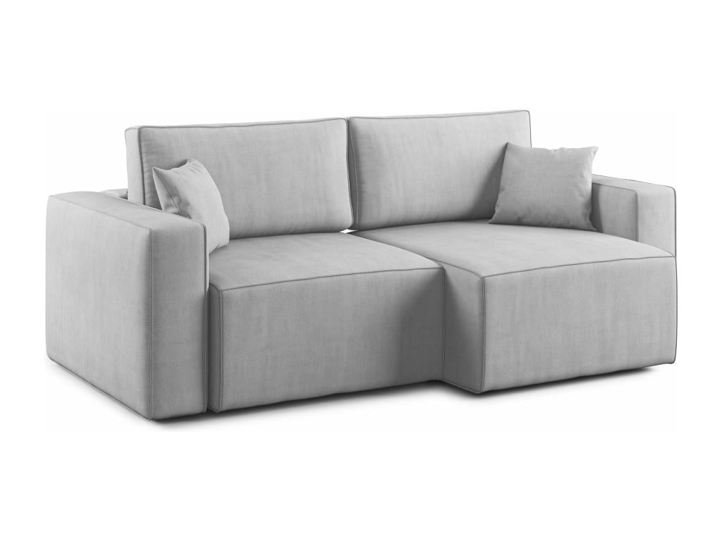 Zensova Sofa with pull-out seat in waterproof Zensova T02 215 cm light grey WSDQ61423