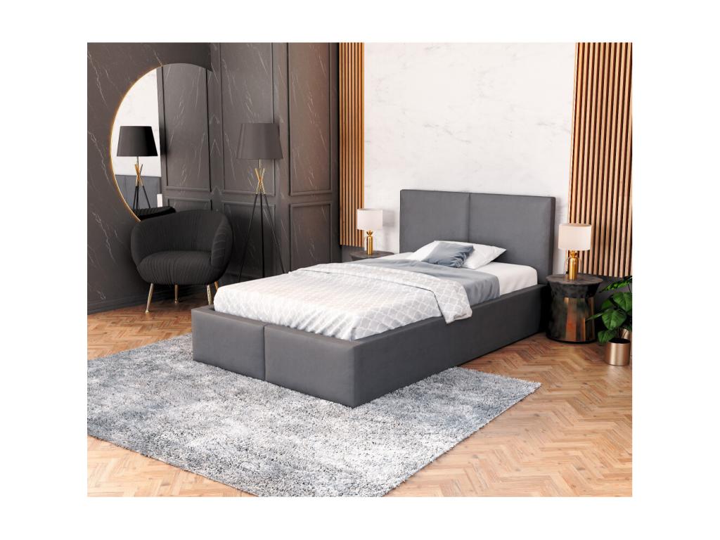 Lumenao 120x200 Storage Bed - Slatted Base Included Dark Grey IZNN66999