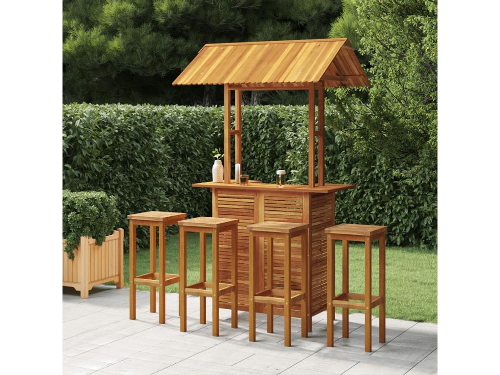 ZensovaZensova Solid 5-Piece Garden Bar Set QTIS52019