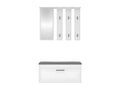 PARMI - Entryway coat rack - Entryway furniture with bench and mirror - Zensova¨¨re wall-mounted coat rack WTTH32634