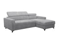 Lumenao 191 Corner Sofa Grey Sleeping Function Bed Box 236x172x82cm WWYJ41220