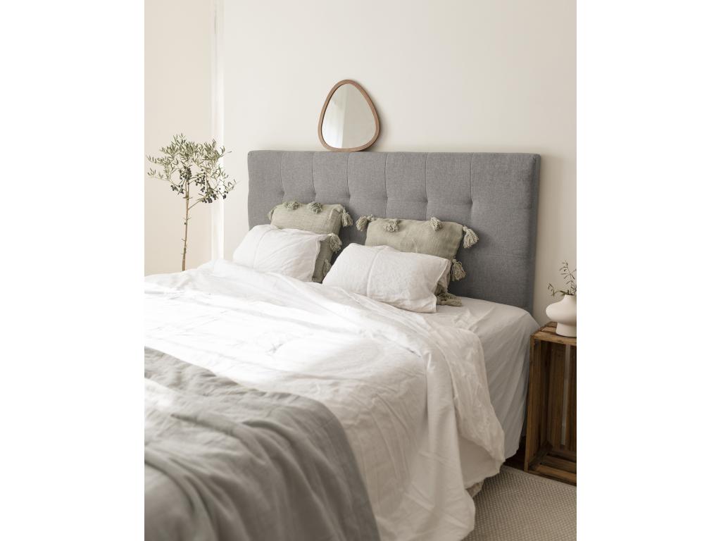 Elariva PVWO81961 Grey Upholstered Polyester Headboard 160x80cm
