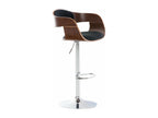 Bar stool x1, brown wood, 50x48x88 cm, 10 0005044 SMMM61624