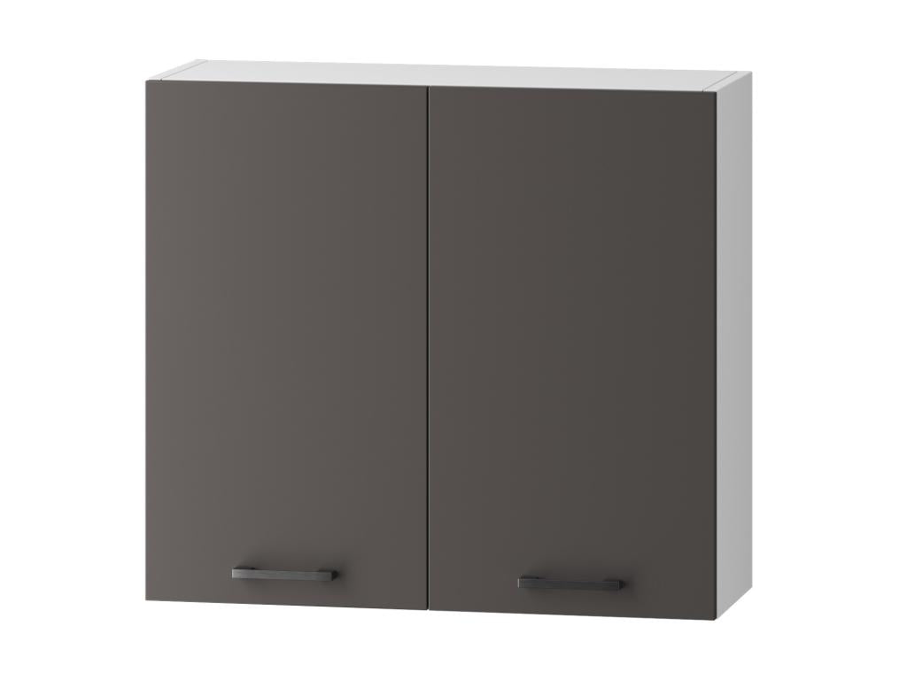 Lysvia 5-piece complete kitchen in matte grey/oak finish - Length 120/180 cm EQMO14000