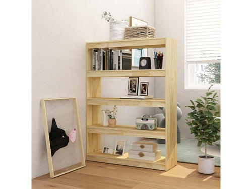 Bookcase-Room divider 100x30x135.5 Solid pine BXRT76612
