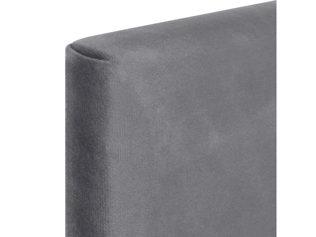 Zensova Smooth Velvet Headboard 80x105 with Bed Legs 80/90 - Ash Grey JFDA68871