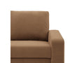 Corner sofa with sleeping function, Brown DIWF50857