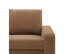 Corner sofa with sleeping function, Brown DIWF50857