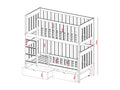 BB001 Bunk Beds 80x160 cm Beige NNBQ33824