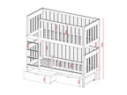 BB001 Bunk Beds 80x160 cm Beige NNBQ33824